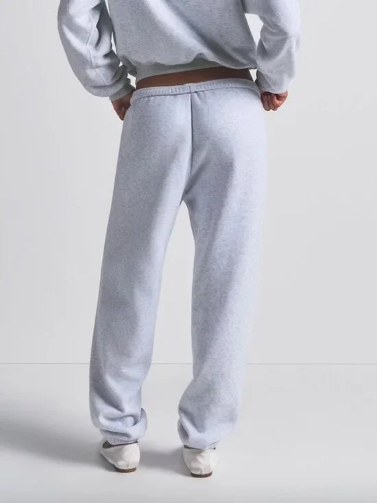 Skims Cotton Fleece Classic Jogger Sweatpants (Heather Grey) - Size S - Picture 2 of 8